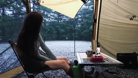 Camping, rainy days, coffee, bonfire, loneliness