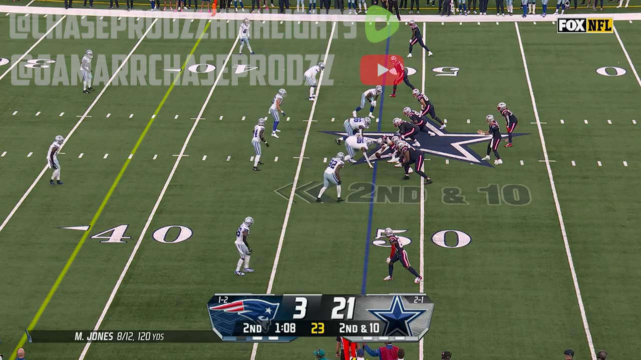 Dallas Cowboys Pick Off Mac Jones & Take It to The House
