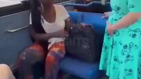 Racist Woman Refuses To Give Her Seat Up To a Pregnant Woman On Bus