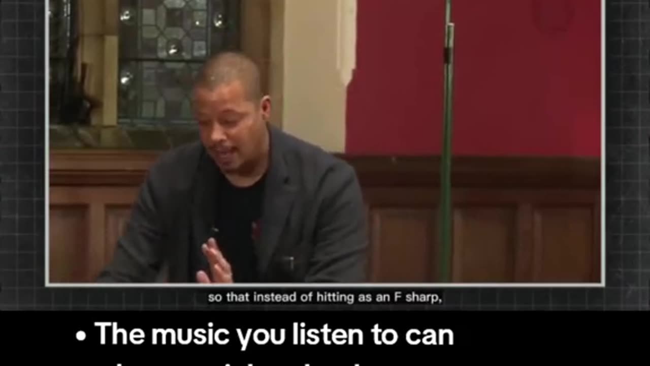 TERRENCE HOWARD TALKING ABOUT MUSIC FREQUENCY