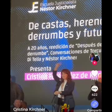 Cristina Fernandez abre su cuenta TIK TOK c/ la canción SIMPATIA POR EL DIABLO