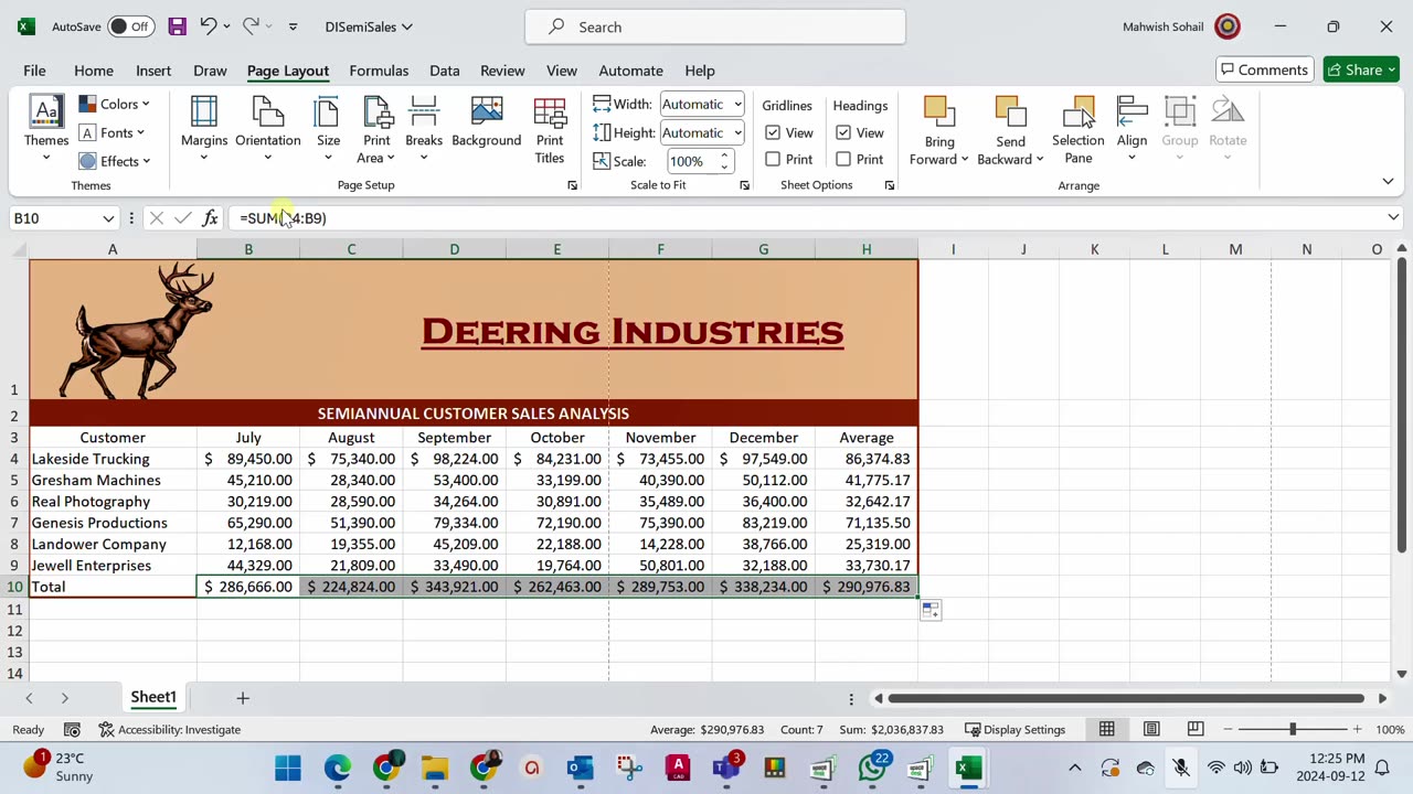 Excel Level 01 | Chapter 04 | Assessment 01