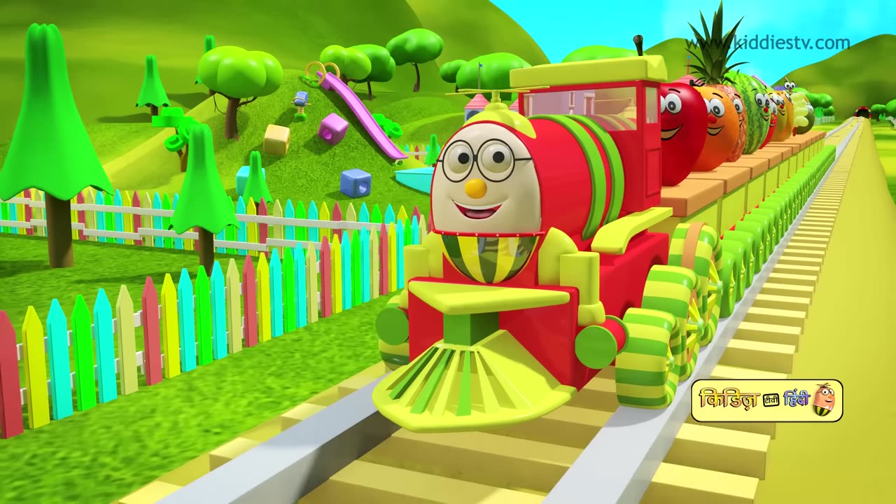 Humpty the Train on a Fruits Ride || Kiddiestv Hindi