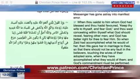 Uncovering the Privileges of Prophet Mohammad Christian Prince Debates