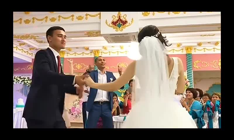 The groom did not expect.