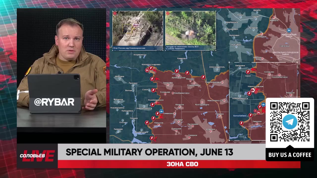 ❗️🇷🇺🇺🇦🎞 RYBAR HIGHLIGHTS OF THE RUSSIAN MILITARY OPERATION IN UKRAINE ON June 13, 2024