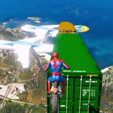 gta v spiderman stunts #3 #shorts