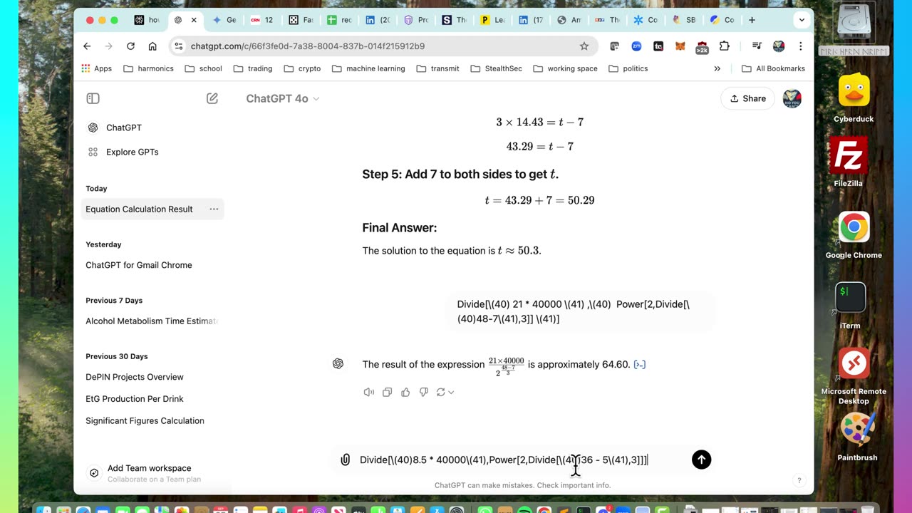 EtG Calculations