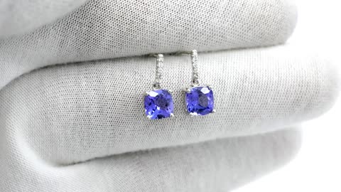 Gold Tanzanite Earrings | Chordiajewels.com