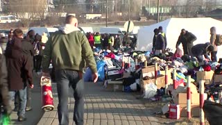 Refugee stood "all day and night" at Ukraine border