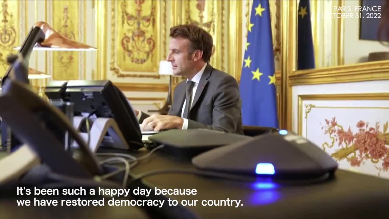 France releases video of Macron congratulating Lula on Brazil election win