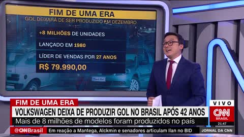 Volkswagen encerra produção do Gol após 42 anos | JORNAL DA CNN