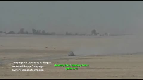 French forces embedded with YPG are forced to take out an IS up-armoured SVBIED with an FGM-148