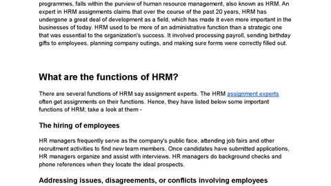 What is human resource management? What are its functions?