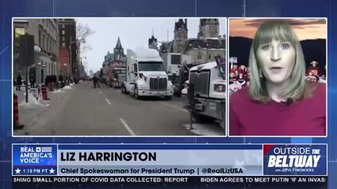 Liz Harrington says that President Trump is very excited to see people using their patriotic spirit