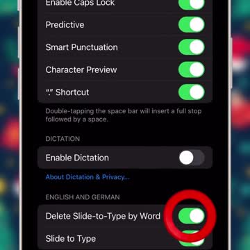 Activate Slide to Type ✌️👉👇