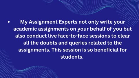 WHY YOU SHOULD CHOOSE MY ASSIGNMENT EXPERTS