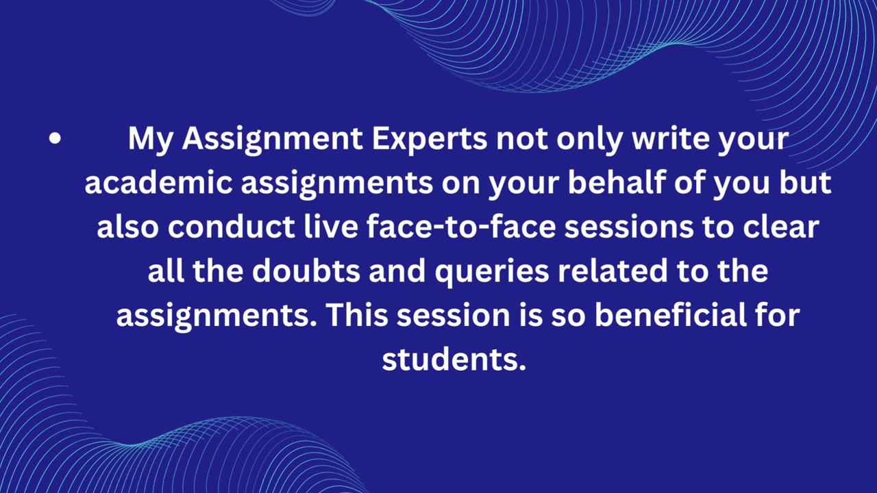 WHY YOU SHOULD CHOOSE MY ASSIGNMENT EXPERTS