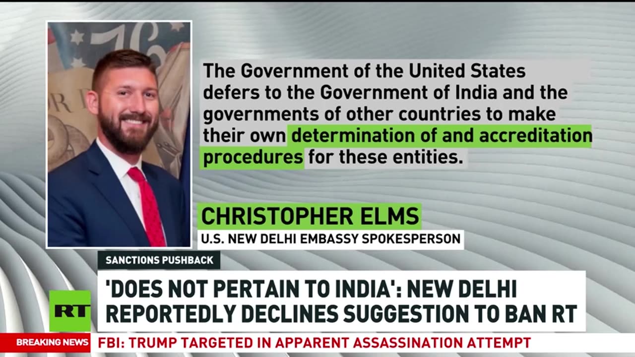 India reportedly rejects suggestion to ban RT