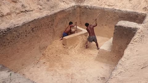 Building The Biggest Underground House Ancient Architecture #Episode1