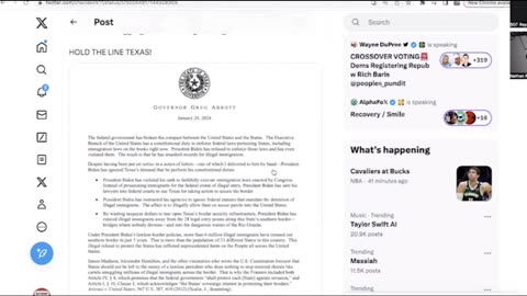 TEXAS Gov. Abbott's rebuttal STATEment