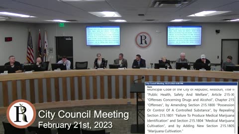 February 21, 2023 - City of Republic, MO - City Council Meeting