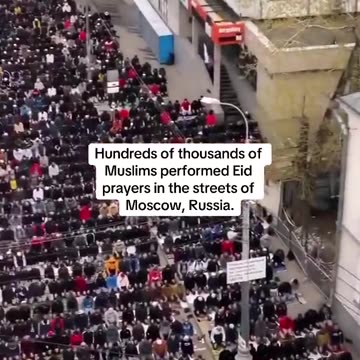 Eid al-Adha prayer in Moscow