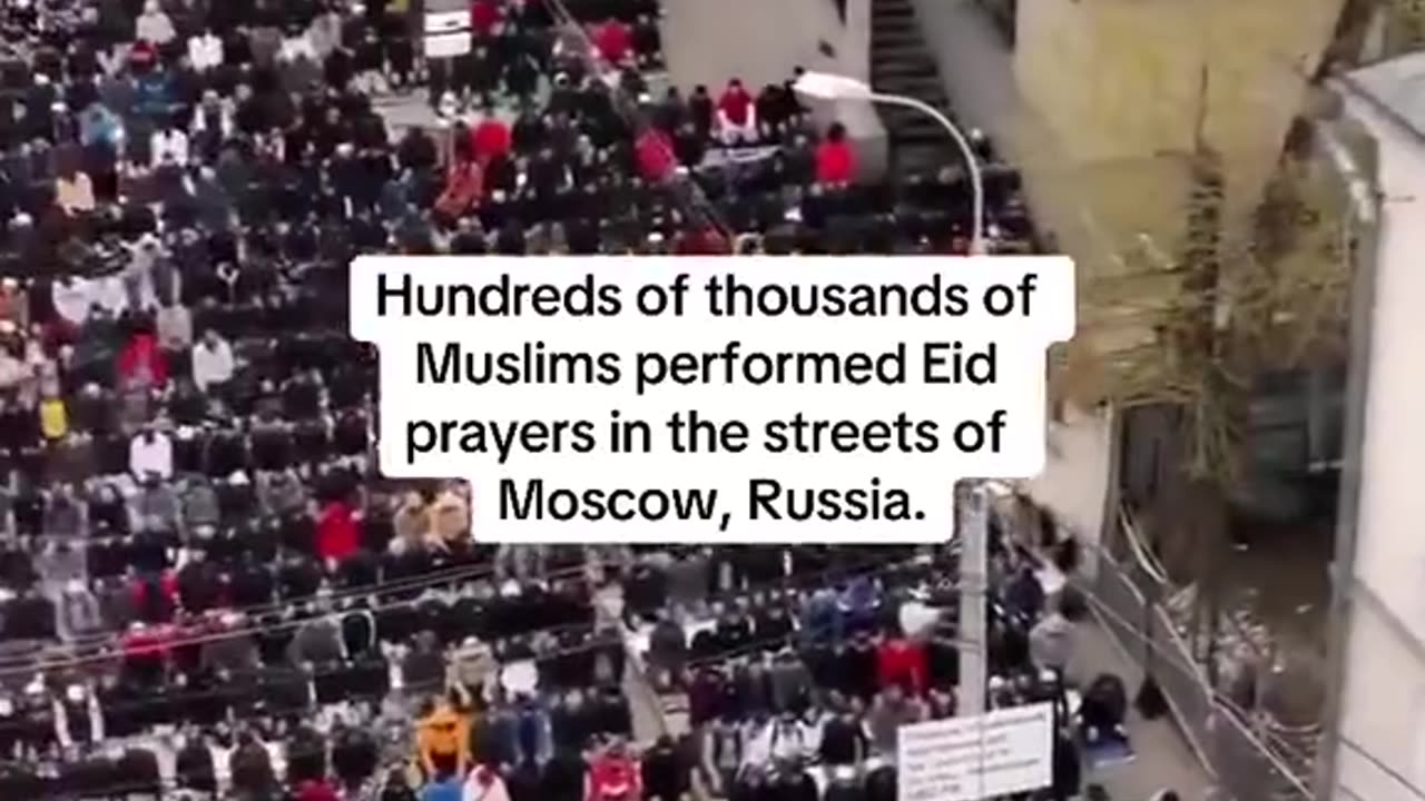 Eid al-Adha prayer in Moscow