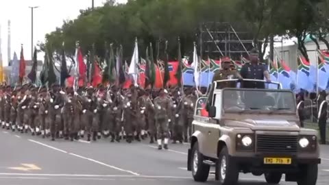 Russian frigate at South Africa’s Armed Forces Day Parade