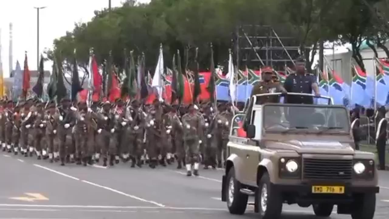 Russian frigate at South Africa’s Armed Forces Day Parade