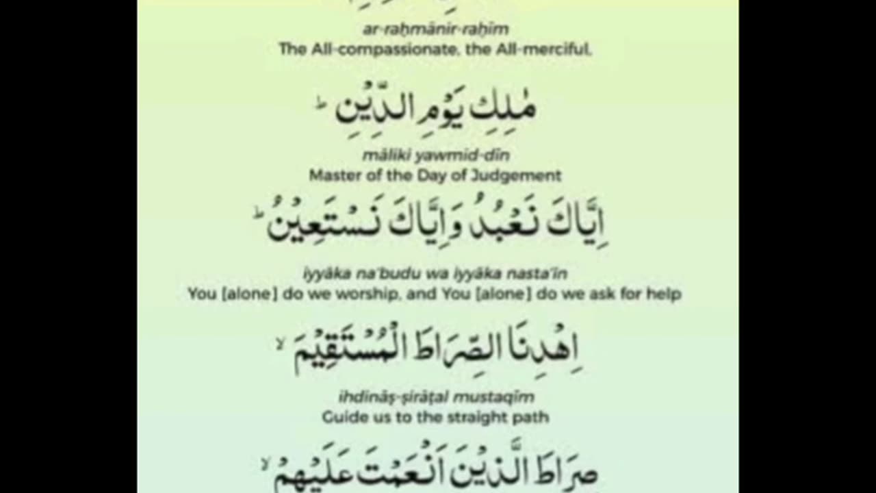 Mesmerising Recitation of Surah Fatiha