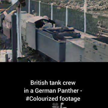 British tourist trainreadied for war#Colourized footage🚂🇬🇧🎥