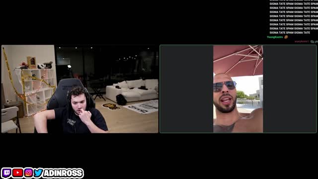 Andrew Tate telling Adin to stop porn