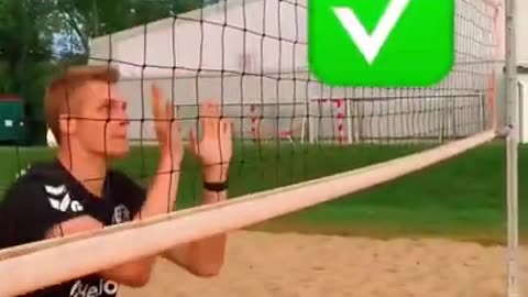 Try this as a volleyball player