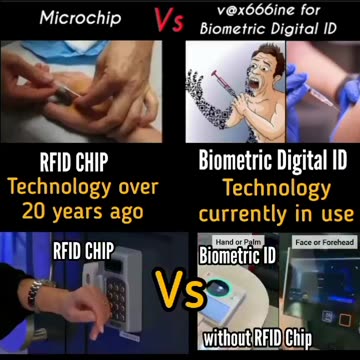 RFID chip vs Biometric Digital ID