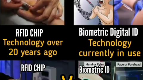 RFID chip vs Biometric Digital ID