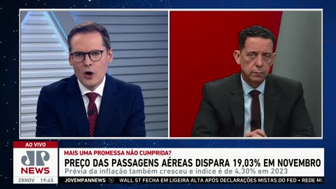 Preço das passagens aéreas disparam 19,03% em novembro
