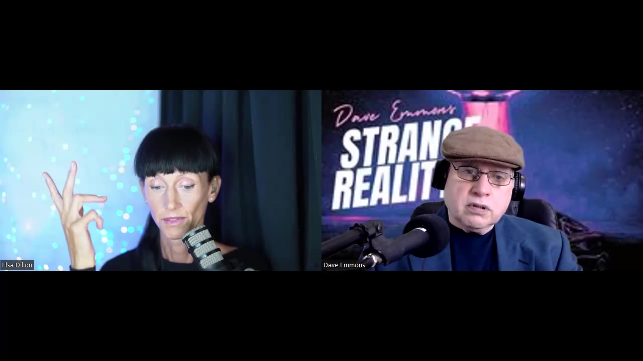 #Elsa Dillon discusses communications with multidimensional being and ETs on "The Strange Reality."