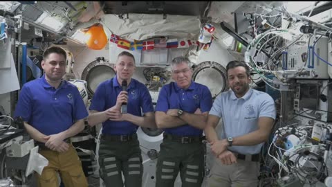 Expedition 69 NASA,s spaceX crew-6 talk with media