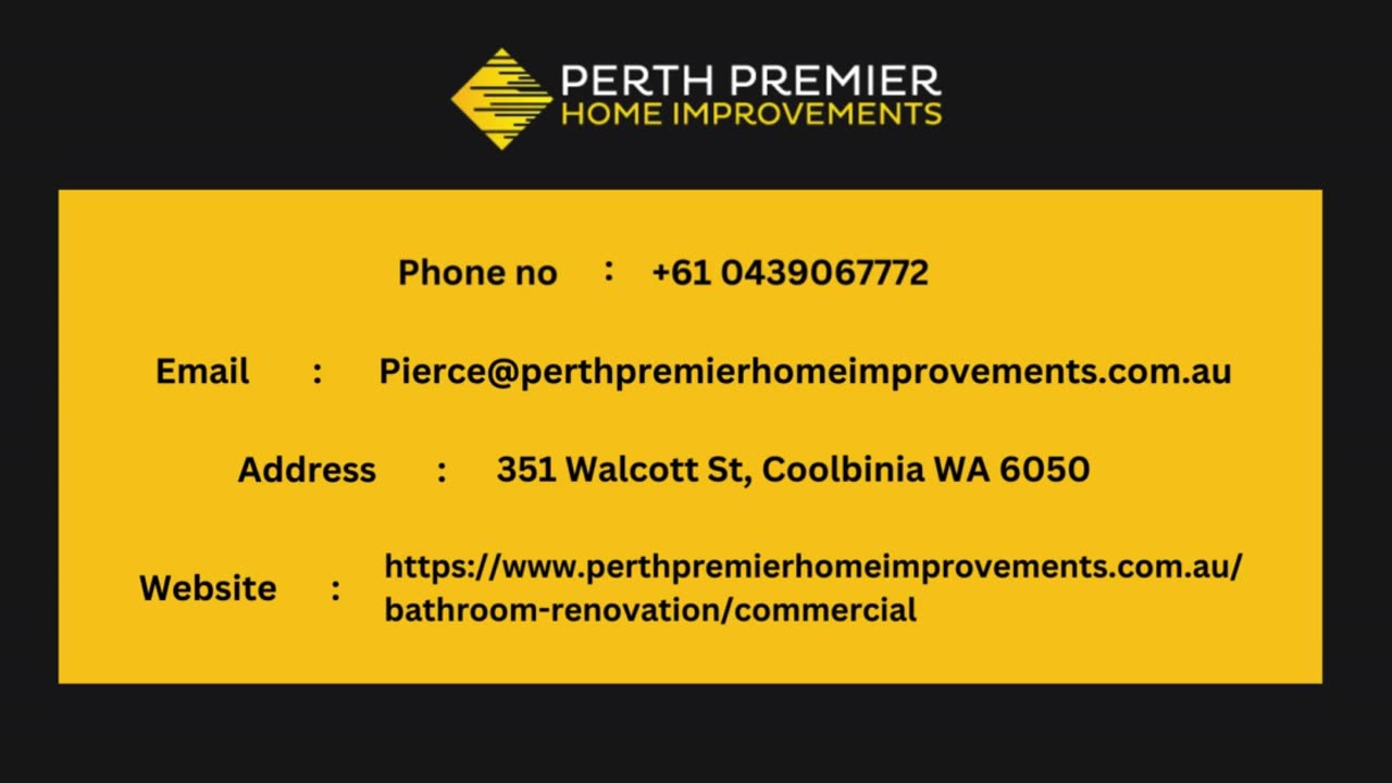 Commercial Bathroom Renovations in Perth