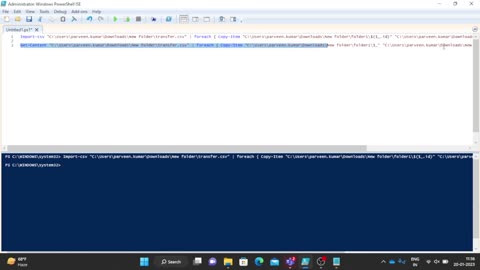 Copy files based on CSV content with PowerShell