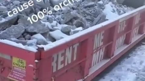 A large pile of rocks left out for who