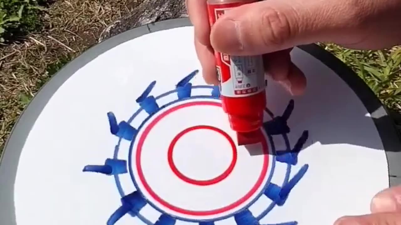 Spin Art with WhiteBoard and Potter’s Wheel