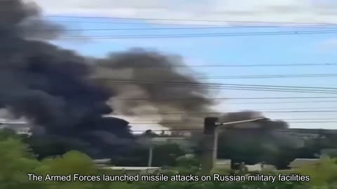 The Armed Forces launched missile attacks on Russian military facilities in Nova Kakhovka