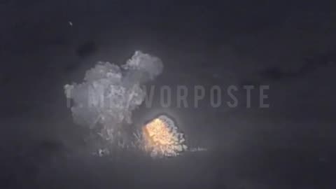 The Russian Armed Forces are dropping heavy guided bombs on the AFU position.