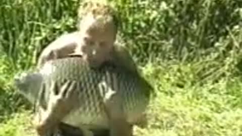Man and fish