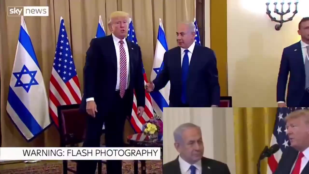 President Trump when asked if he trusts Bibi:👉 "I don't trust anybody."