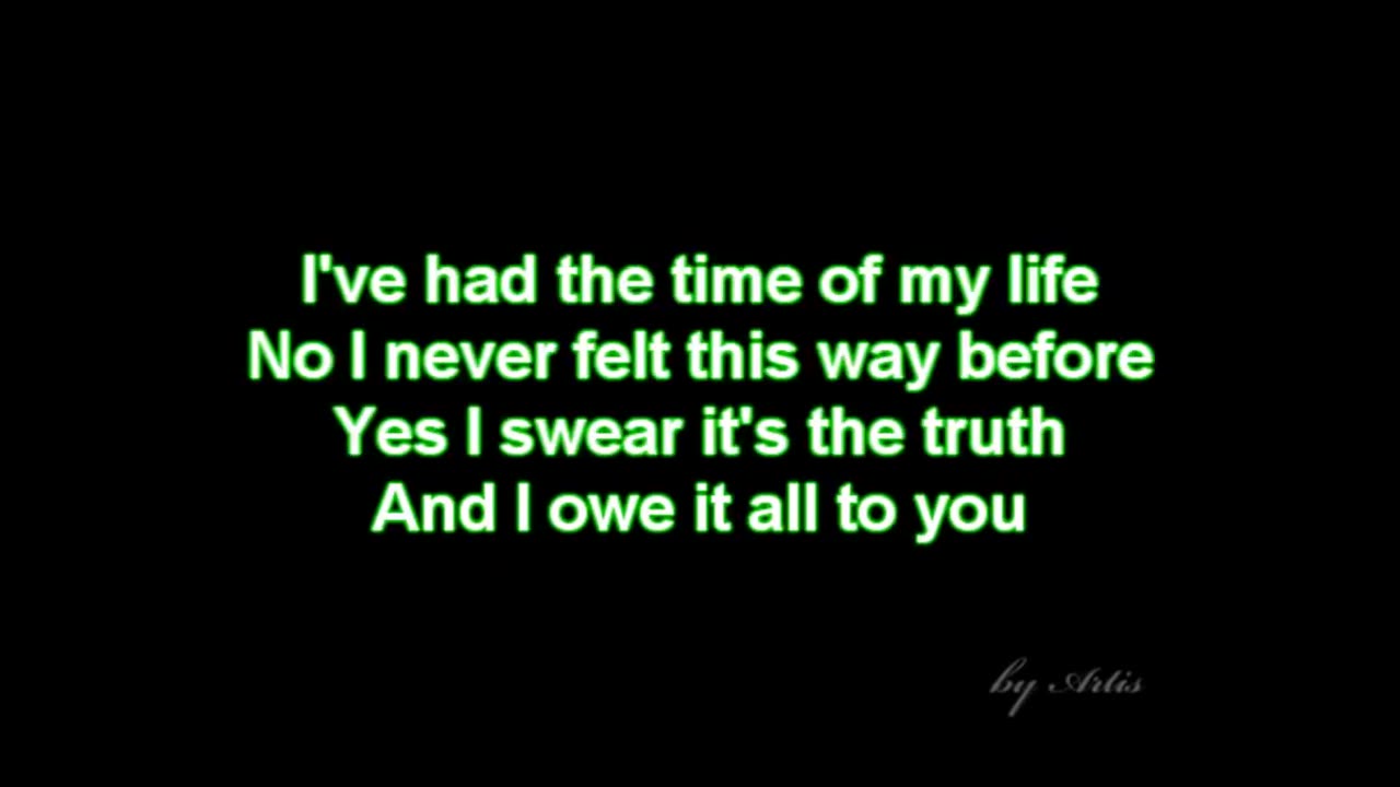 Dirty dancing Time of my life lyrics