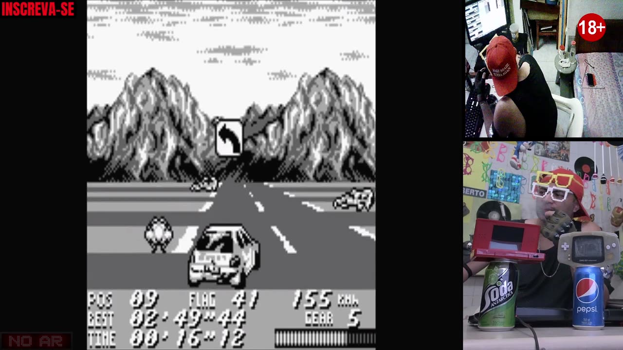 jogos de corrida : GAME BOY e NINTENDO DS.