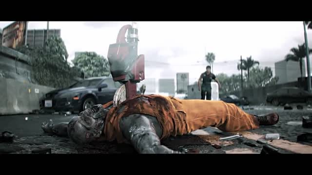 Zombie Horde Fight Scene 4K ULTRA HD - Dead Rising Cinematic